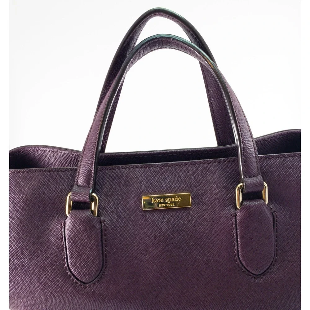 Kate Spade Laurel Way Evangelie Crossbody Bag, Mahogany Mulled Wine Plum Leather